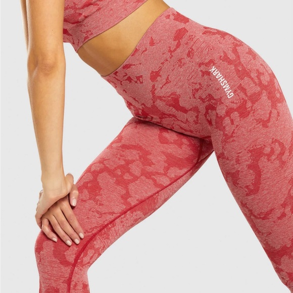 Gymshark Adapt Camo Seamless Leggings - Red - Picture 3 of 11